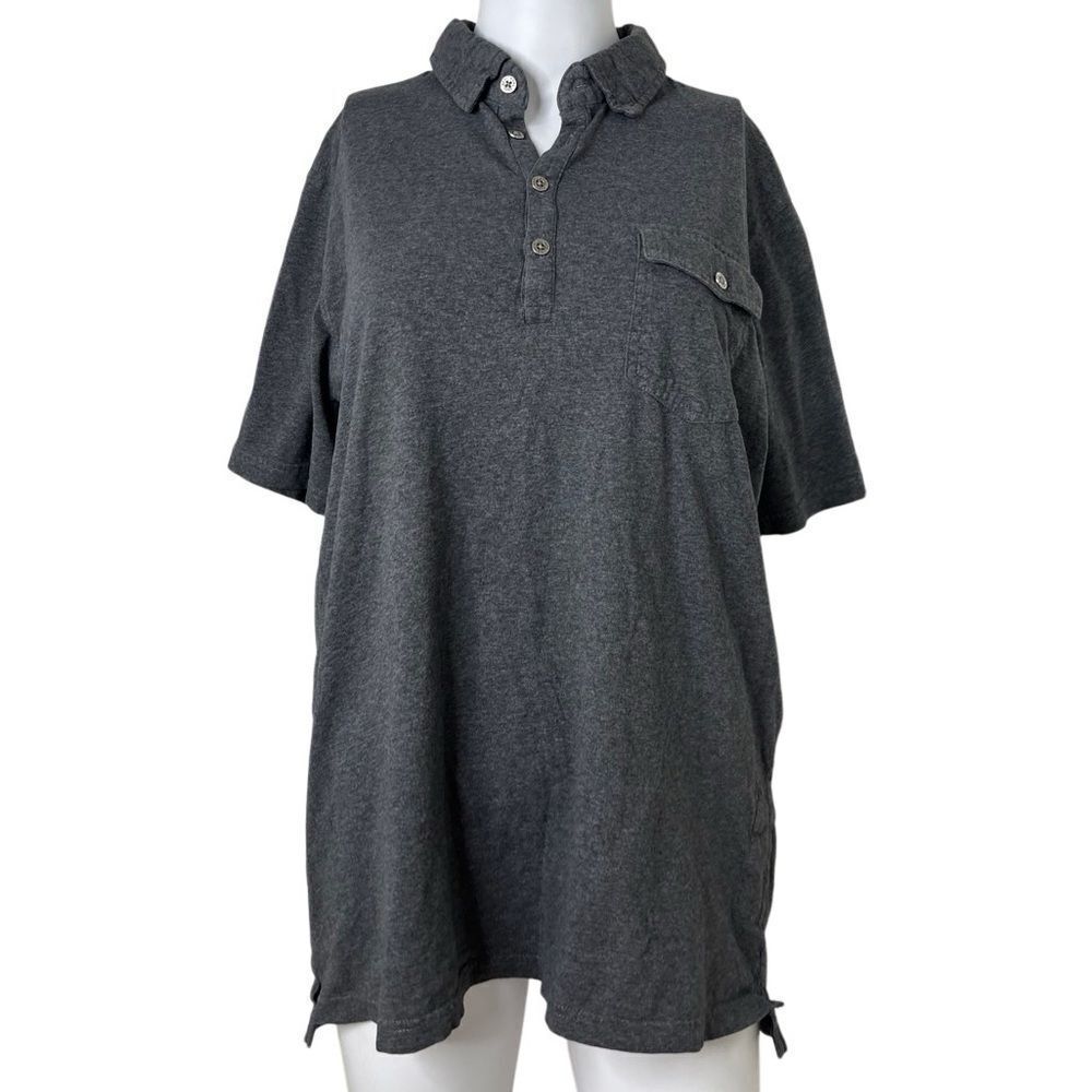 Kuhl Gray Polo Short Sleeve Shirt Size Medium
